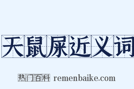 天鼠屎近义词是什么意思的图片